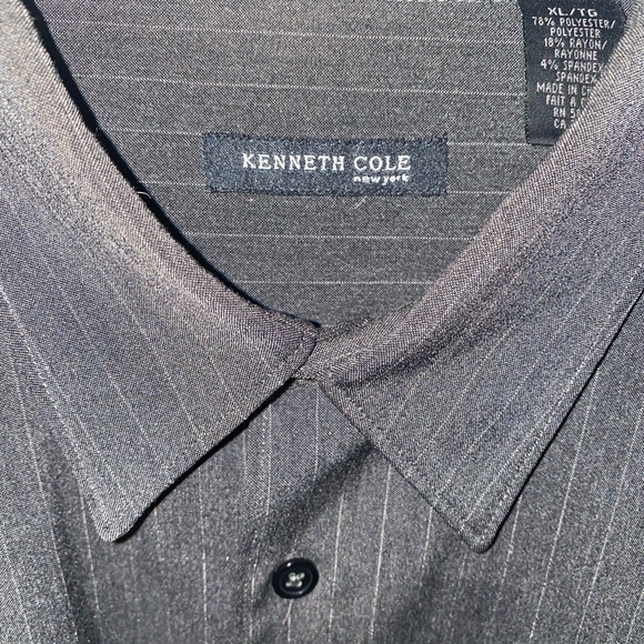 Kenneth Cole pinstripe dress shirt - XL - Picture 3 of 4